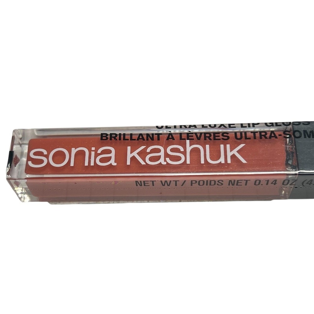 Sonia Kashuk Ultra Luxe Lip Gloss Coveted Coral 34 Full Size‎ .14oz